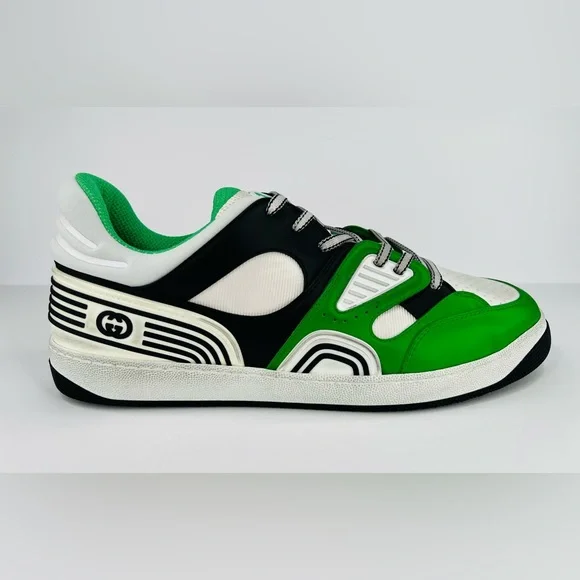 Gucci Basket Distressed Basketball Demetra Vegan Sneaker UK 13